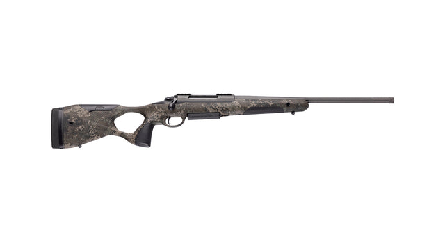 SAKO S20 HUNTER CAMO 6,5 Creedmoor, tungsten Cerakote, Lauflänge 20" kanneliert DM 18mm, Direktabzug, verstellbarer Schaft in True Timber Strata, 5 Schuss, MG 5/8"-24
