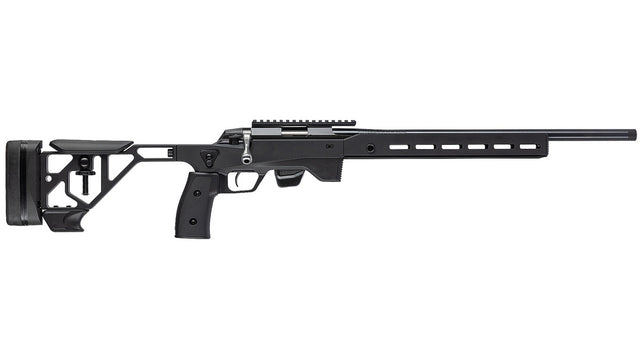 TIKKA T1x ACE TARGET .22LR, schwarz, Lauflänge 20", Drall 16,5", Direktabzug, Aluschaft mit verstellbarer Wangenauflage, 10 Schuss, ohne Visierung, MG 1/2"-28UNEF