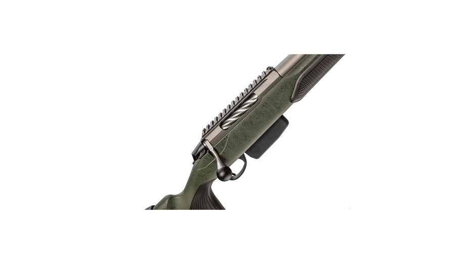 TIKKA T3x SUPER VARMINT .308 Win., tungsten Cerakote, Lauflänge 23,7" 22mm, Schaft Roughtech grün, ohne Visierung, MG 5/8"-24