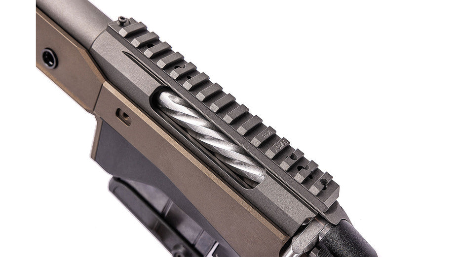 TIKKA T3x ACE TARGET 6,5 Creedmoor, Linksversion, Cerakote tungsten, Lauflänge 23,7", Drall 8", Verschluss kanneliert, Direktabzug, Schaft Cerakote Midnight Bronze, ohne Visierung, MG 5/8"-24