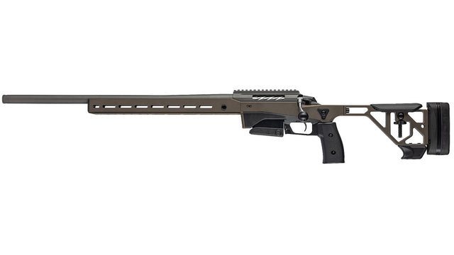 TIKKA T3x ACE TARGET .308 Win, Linksversion, Cerakote tungsten, Lauflänge 23,7", Verschluss kanneliert, Drall 10", Direktabzug, Schaft Cerakote midnight bronze, ohne Visierung, MG 5/8"-24