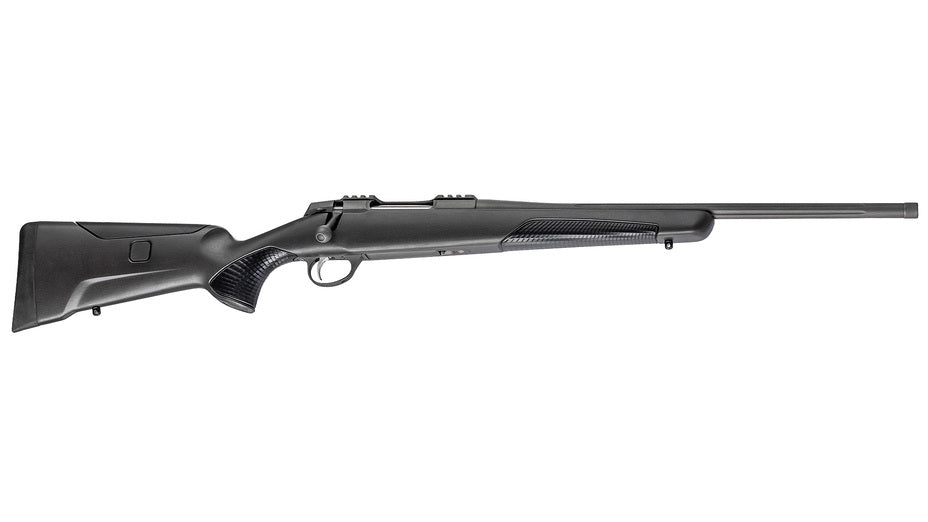 SAKO 90 ADVENTURE .22-250 Rem., tungsten Cerakote, Lauflänge 20" kanneliert, S90 Abzug, 5 Schuss, Glasfaserschaft mit verstellbarer Backe, ohne Visierung, MG M15x1