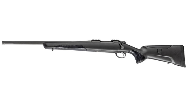 SAKO 90 ADVENTURE .308 Win., Linksversion, tungsten Cerakote, Lauflänge 20" kanneliert, S90 Abzug, 5 Schuss, Glasfaserschaft mit verstellbarer Backe, ohne Visierung, MG M15x1