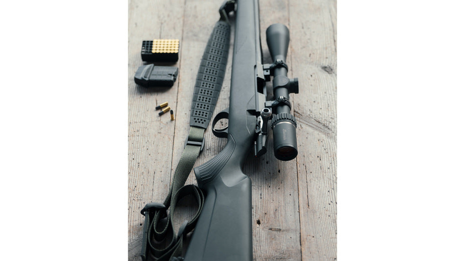 TIKKA T1x MTR .17HMR, schwarz, Linksversion, Lauflänge 20", Drall 9", Direktabzug, 10 Schuss, schwarzer Synthetikschaft, ohne Visierung, MG 1/2"-28UNEF