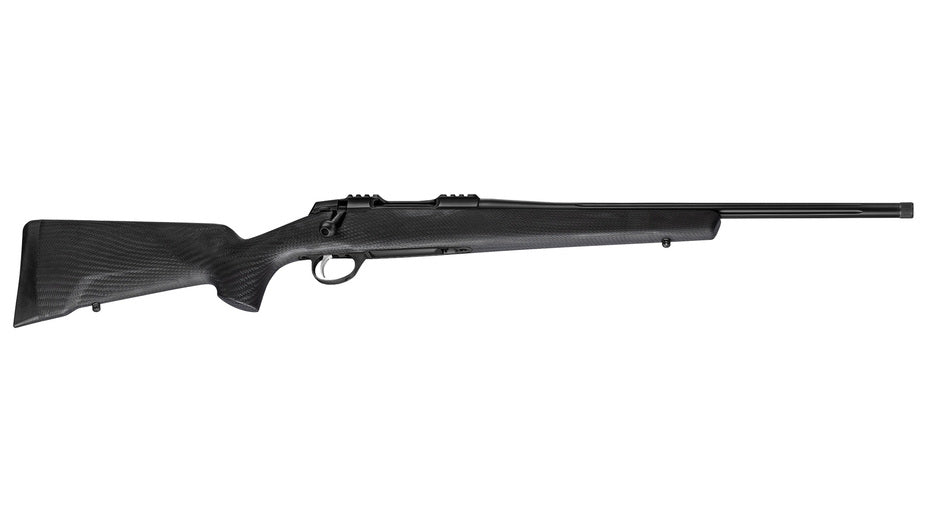 SAKO 90 PEAK BLACK .30-06 SPRG, Lauflänge 22,4" kanneliert schwarz Cerakote, Drall 10", 5-fach verstellbarer Direktabzug, 5 Schuss, Carbonschaft schwarz, ohne Visierung, MG M15x1