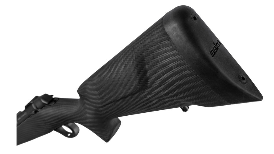 SAKO 90 PEAK BLACK .270 Win., Lauflänge 22,4" kanneliert schwarz Cerakote, Drall 10", 5-fach verstellbarer Direktabzug, 5 Schuss, Carbonschaft schwarz, ohne Visierung, MG M15x1