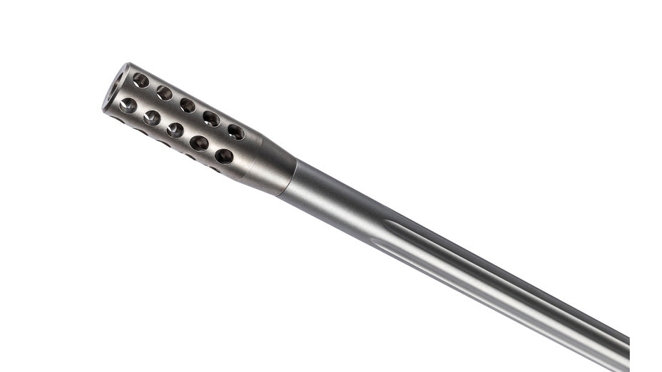 SAKO 90 PEAK stainless .243 Win., Lauflänge 20" kanneliert mit Mündungsbremse, Drall 8", Stecherabzug, 5 Schuss, Carbonschaft, ohne Visierung, MG M15x1