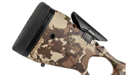 SAKO S20 HUNTER FUSION 6,5 PRC, tungsten Cerakote, Lauflänge 24,3" 18mm, kanneliert mit Mündungsbremse, Direktabzug, 3 Schuss, Schaft Fusion Camo mit verstellbarer Backe, ohne Visierung, MG 5/8"-24