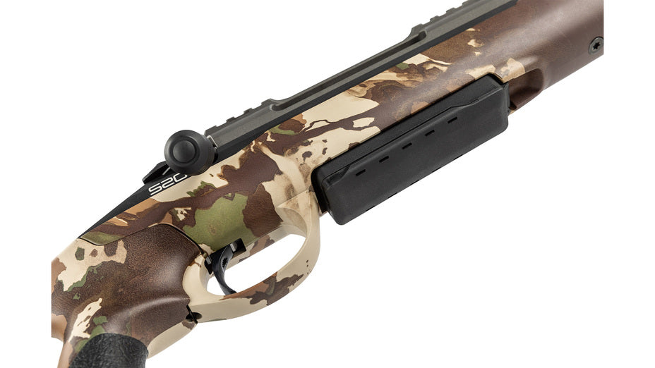 SAKO S20 HUNTER FUSION 6,5 PRC, tungsten Cerakote, Lauflänge 24,3" 18mm, kanneliert mit Mündungsbremse, Direktabzug, 3 Schuss, Schaft Fusion Camo mit verstellbarer Backe, ohne Visierung, MG 5/8"-24