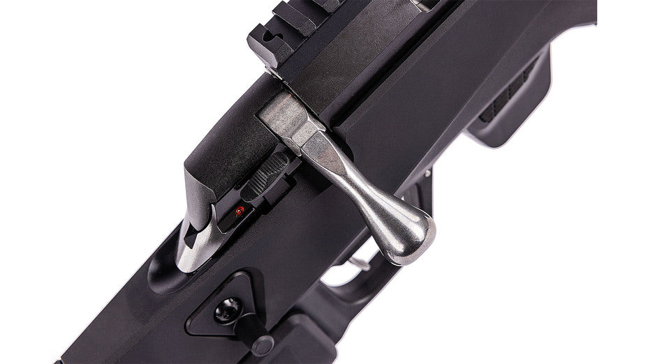 TIKKA T1x ACE TARGET .17 HMR, schwarz, Lauflänge 16", Drall 9", Direktabzug, 10 Schuss, Aluschaft mit verstellbarer Backe, ohne Visierung, 10 Schuss, MG 1/2"-28UNEF