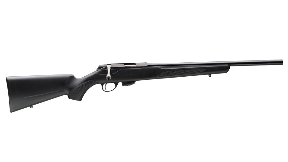 TIKKA T1x MTR .22LR, schwarz, Lauflänge 16", Drall 16,5", Direktabzug, 10 Schuss, schwarzer Synthetikschaft, MG 1/2"-28UNEF