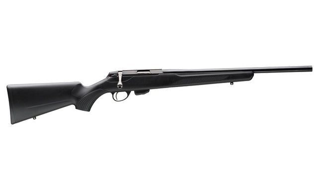 TIKKA T1x MTR .22LR, schwarz, Lauflänge 16", Drall 16,5", Direktabzug, 10 Schuss, schwarzer Synthetikschaft, MG 1/2"-28UNEF