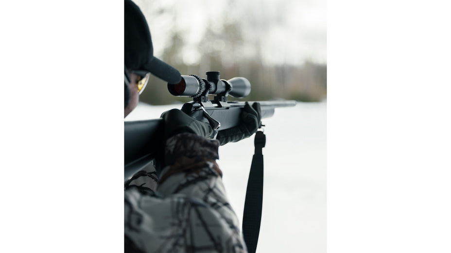 TIKKA T1x MTR .17HMR, Linksversion, schwarz, Lauflänge 16", Drall 9", Direktabzug, 10 Schuss, schwarzer Synthetikschaft, ohne Visierung, MG 1/2"-28UNEF
