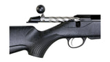 TIKKA T3x LITE ROUGHTECH BLACK .223 Rem., schwarz, Lauflänge 22,4" kanneliert mit Mündungsbremse, Verschluss kanneliert, Drall 8", Direktabzug, 3 Schuss, schwarzer Synthetikschaft mit weißem Dekor, ohne Visierung, MG 5/8"-24