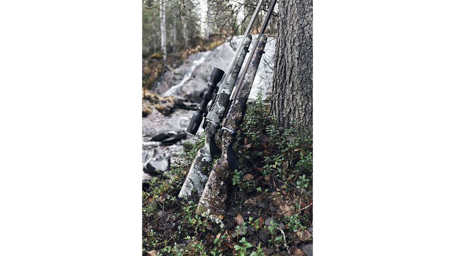 TIKKA T3x LITE VEIL ALPINE .223 Rem., desert verde Cerakote, Lauflänge 22,4" mit MB, Drall 8", Lauf und Verschluss kanneliert, Direktabzug, 3 Schuss, Schaft Alpine Camo, ohne Visierung, MG 5/8"-24