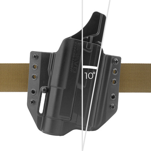 Bravo Concealment - OWB Holster für S&W M&P 2.0 Pistole mit TLR-1 HL Taschenlampe - Rechtshänder - Polymer - BC30-1007