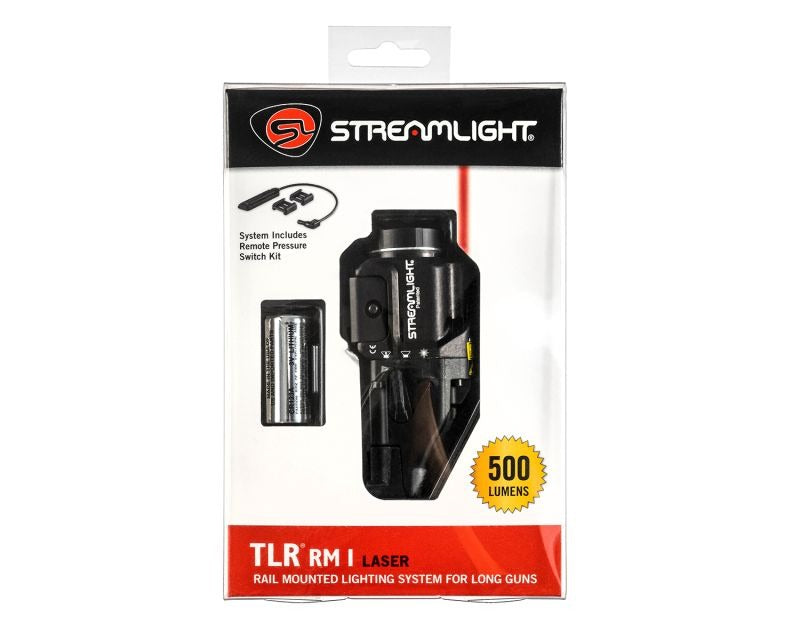 Streamlight TLR RM1 Long Gun Flashlight - 500 lumens, Red Laser