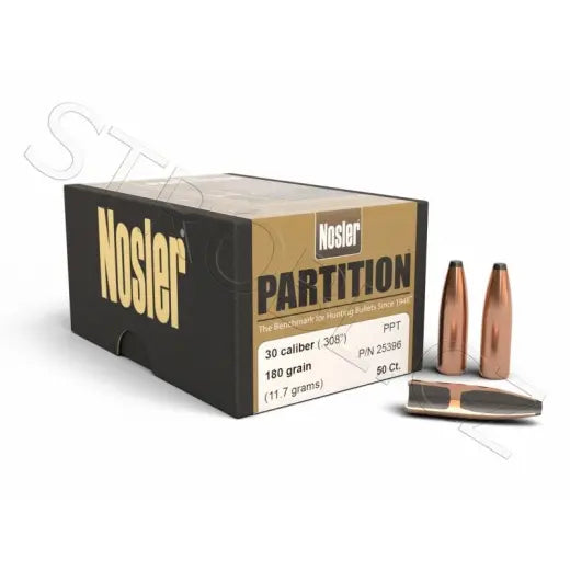Geschosse Nosler PPT Partition .30 cal, dia .308, 180grs