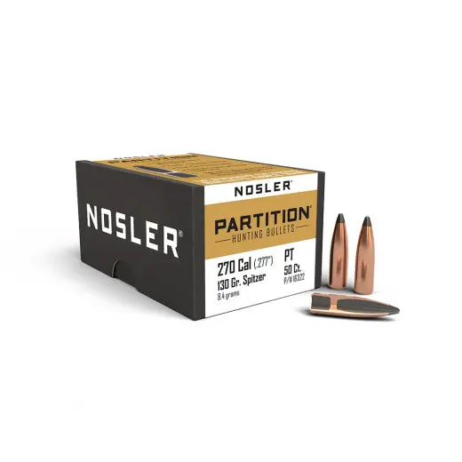 Geschosse Nosler Partition .270 cal, dia .277, 130grs