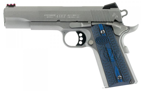 Colt Pistole Competition Government .45 Auto Silber