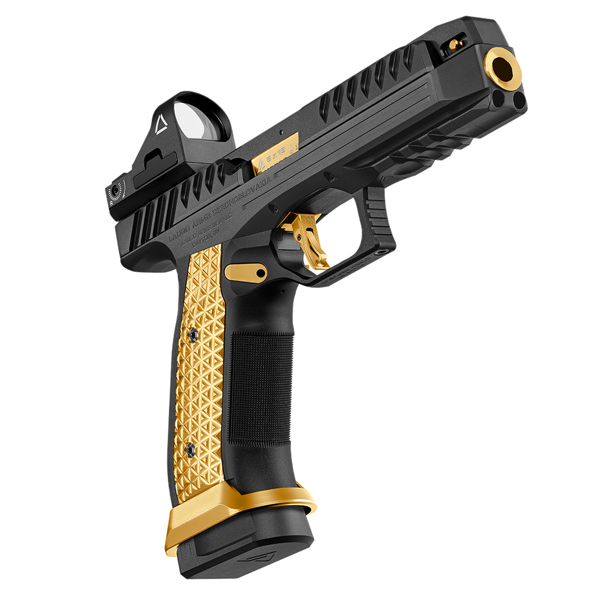 Laugo Arms Pistole Alien Full Kit 9 x 19 Schwarz Limited Edition Black Gold