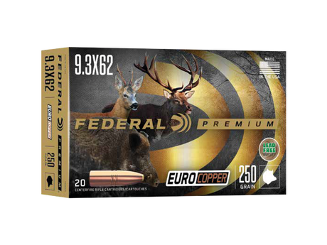 Federal Büchsenmunition Premium 9,3 x 62 16,2g Euro Copper