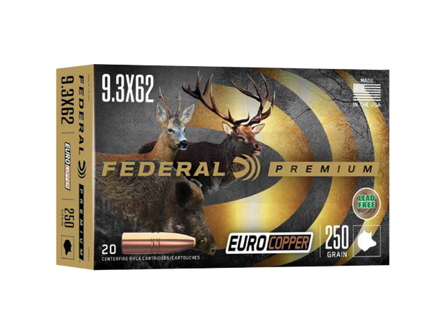 Federal Büchsenmunition Premium 9,3 x 62 16,2g Euro Copper