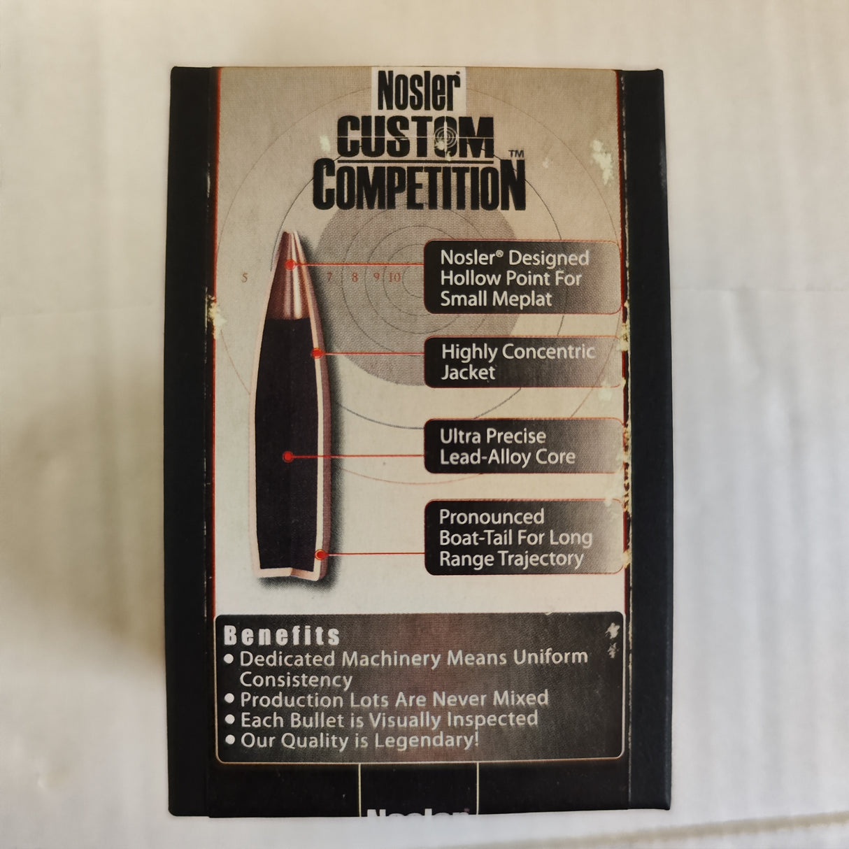 GESCHOSSE NOSLER CUSTOM COMPETITION .22 CAL, DIA .224, 69GRS