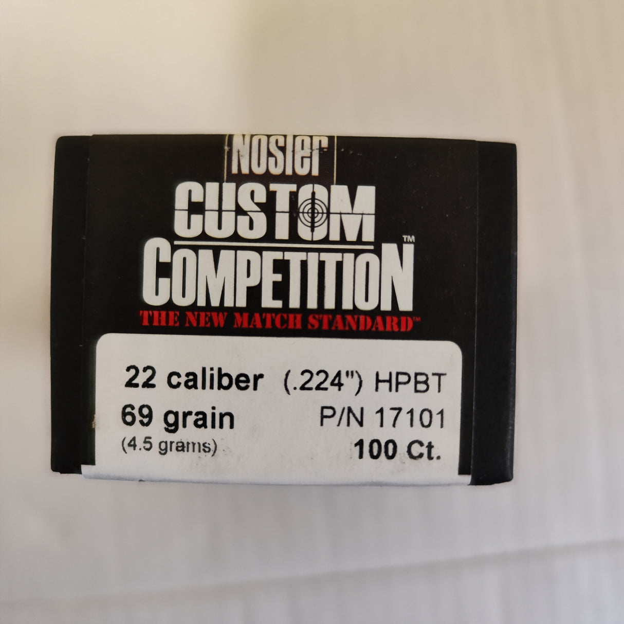 GESCHOSSE NOSLER CUSTOM COMPETITION .22 CAL, DIA .224, 69GRS