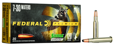 Federal Büchsenmunition Premium 7-30 Waters 7,8g Sierra Gameking Boat Tail Soft Point