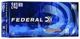 Federal Büchsenmunition .243 Win. 5,2g Jacketed Soft Point Power Shok