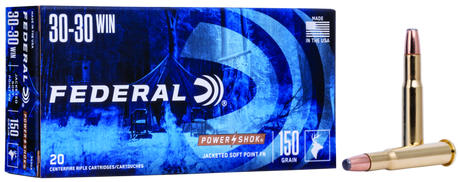 Federal Büchsenmunition .30-30 Win. 9,7g Jacketed Soft Point Power Shok