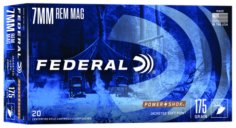 Federal Büchsenmunition 7 mm Rem. Mag. 11,3g Jacketed Soft Point Power Shok