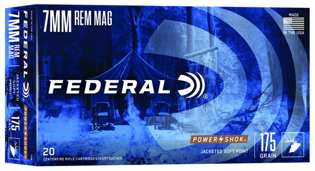 Federal Büchsenmunition 7 mm Rem. Mag. 11,3g Jacketed Soft Point Power Shok