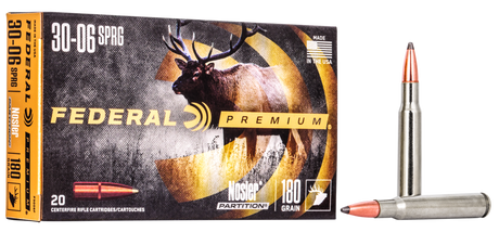 Federal Büchsenmunition Premium .30-06 Spring 11,7g Nosler Partition