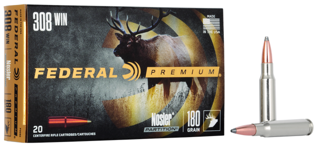 Federal Büchsenmunition Premium .308 Win. 11,7g Nosler Partition