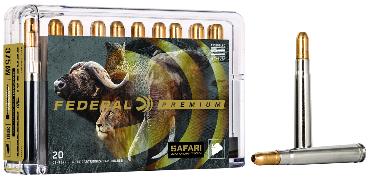 Federal Büchsenmunition Premium .375 H&H 19,4g Trophy Bonded Sledgehammer Solid