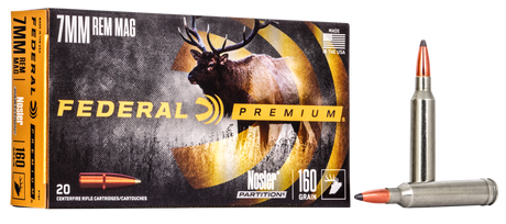 Federal Büchsenmunition Premium 7 mm Rem. Mag. 10,4g Nosler Partition