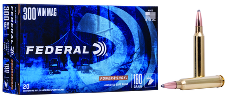 Federal Büchsenmunition .300 Win. Mag. 11,7g Jacketed Soft Point Power Shok