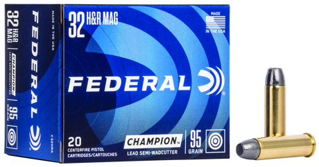 Federal Revolvermunition .32 H&R Magnum 6,2g Semi-Wadcutter Hollow Point Champion Training