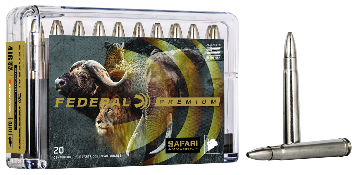 Federal Büchsenmunition Premium .416 Rem. Mag. 25,9g Trophy Bonded Bear Claw