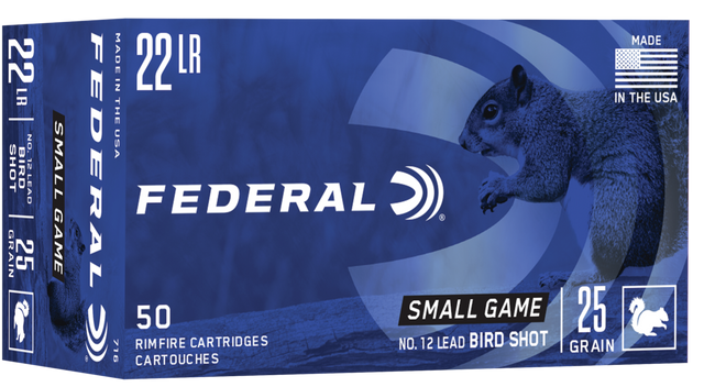 Federal Kleinkalibermunition .22 LR 1,60g Schrotladung Blei No. 12