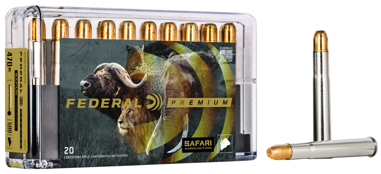 Federal Büchsenmunition Premium .470 N.E. 32,4g Trophy Bonded Sledgehammer Solid