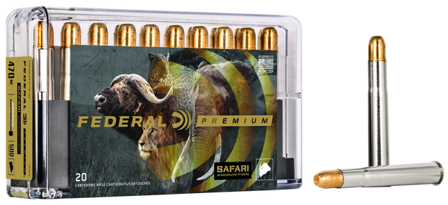 Federal Büchsenmunition Premium .470 N.E. 32,4g Trophy Bonded Sledgehammer Solid