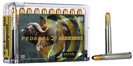 Federal Büchsenmunition Premium .416 Rem. Mag. 25,9g Trophy Bonded Sledgehammer Solid