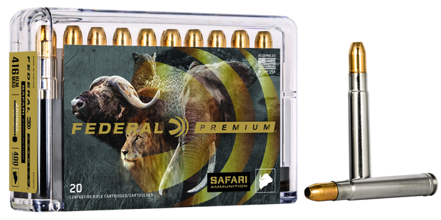 Federal Büchsenmunition Premium .416 Rem. Mag. 25,9g Trophy Bonded Sledgehammer Solid