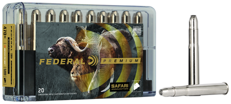Federal Büchsenmunition Premium .470 N.E. 32,4g Trophy Bonded Bear Claw