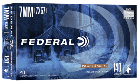 Federal Büchsenmunition 7 x 57 9,1g Jacketed Soft Point Power Shok