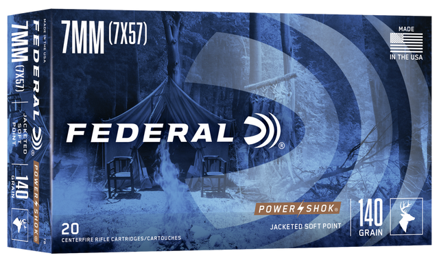 Federal Büchsenmunition 7 x 57 9,1g Jacketed Soft Point Power Shok