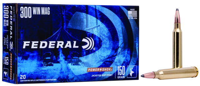 Federal Büchsenmunition .300 Win. Mag. 9,7g Jacketed Soft Point Power Shok